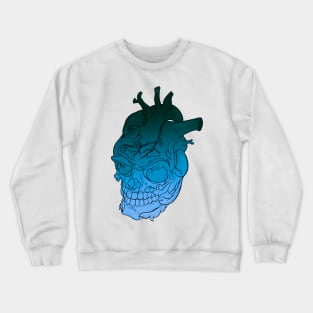 Neo Traditional Heart Skull: Coldhearted Crewneck Sweatshirt